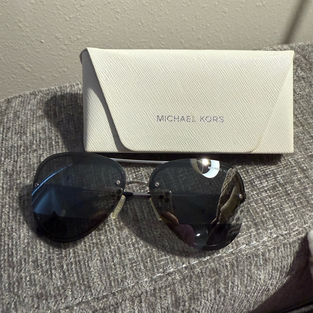 Michael Kors Black Aviator Sunglasses